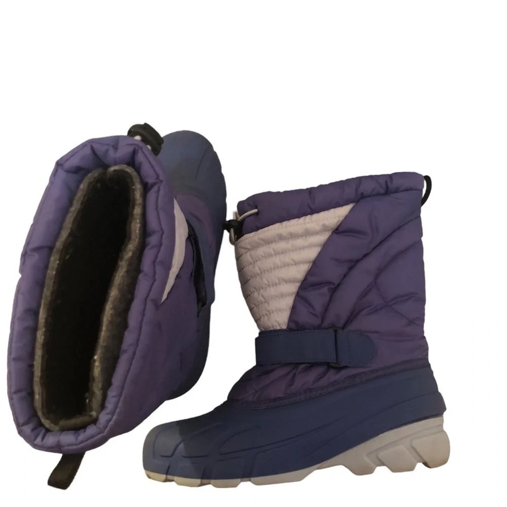 Sorel Snow Glider Waterproof Women/Girls Boot Sz. 6 Purple Removable Wool Liners